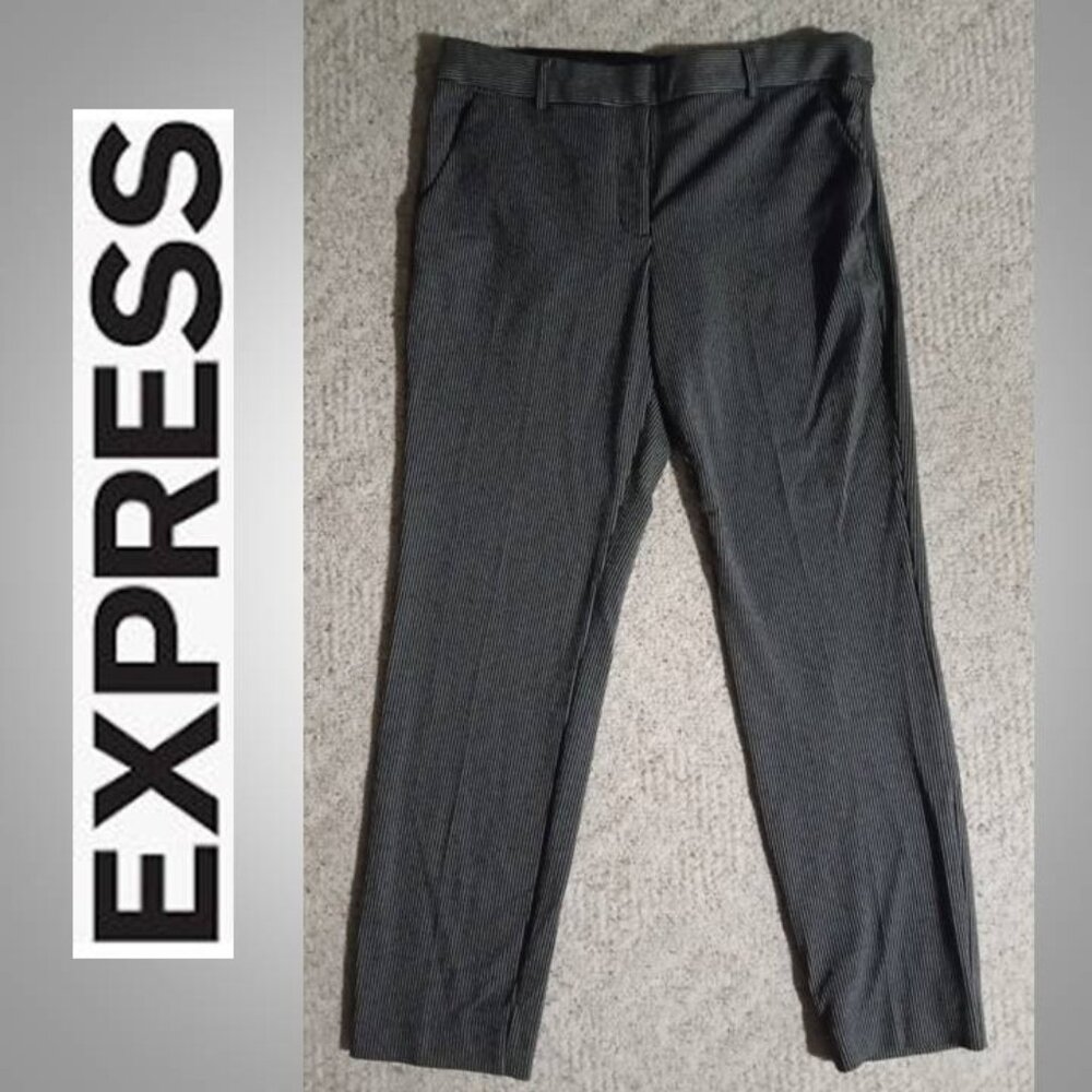 Express columnist ankle  pin striped women's pants size 10